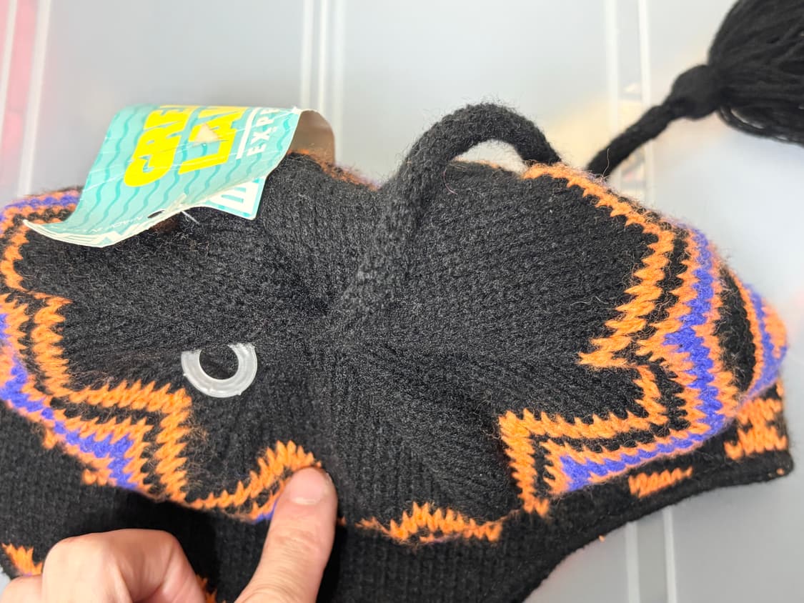 노르딕 패턴 아크릴 이어머프 비니 미사용 미국산 상품이미지5