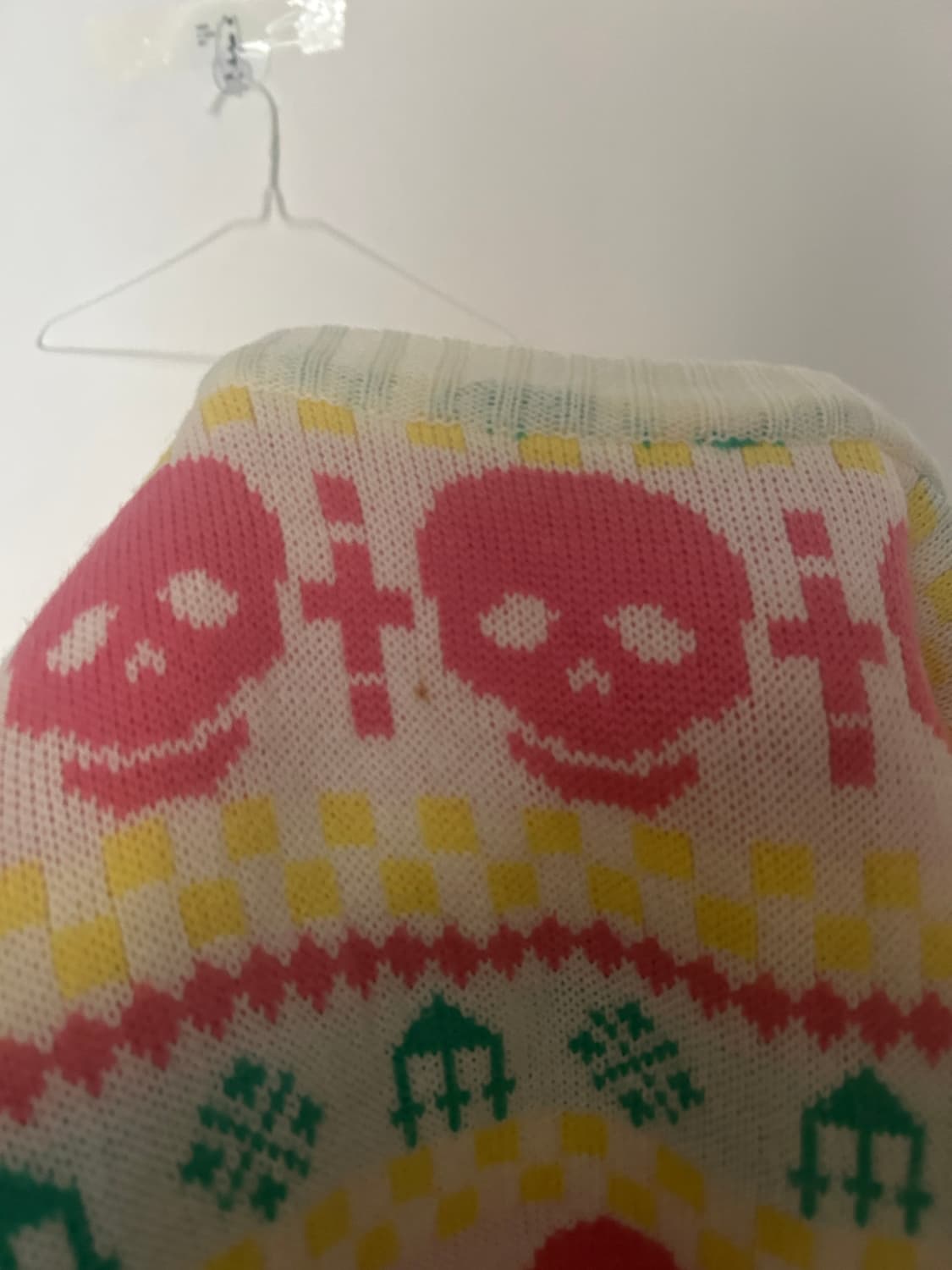 스컬 폼폼 니트원피스  상품이미지8