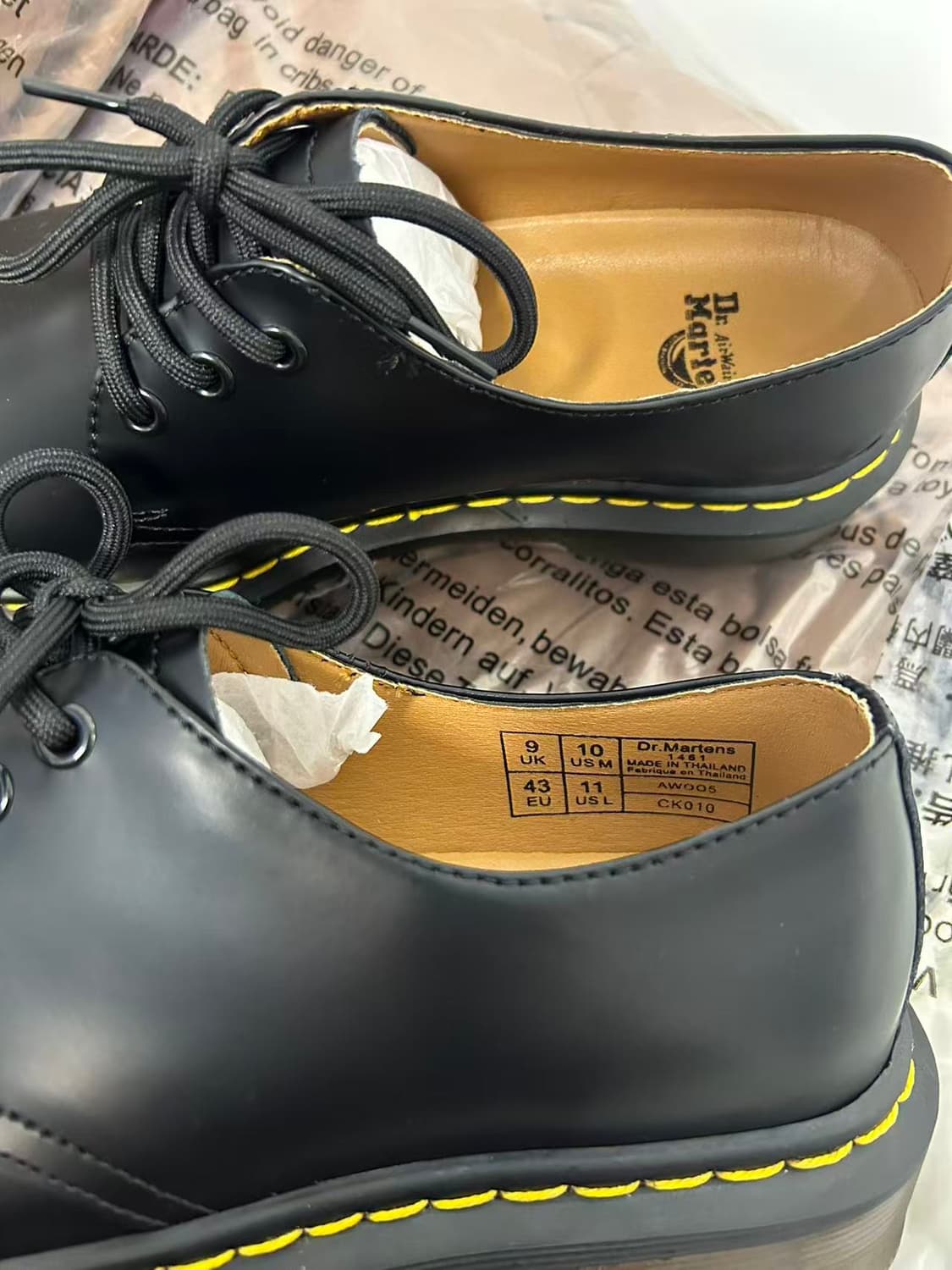 닥터마틴 1461 스무스 블랙 270mm 상품이미지6