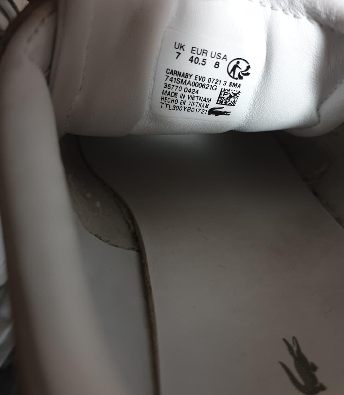 라코스테 카나비 에보 레더 스니커즈 플래티넘 (260) 상품이미지7