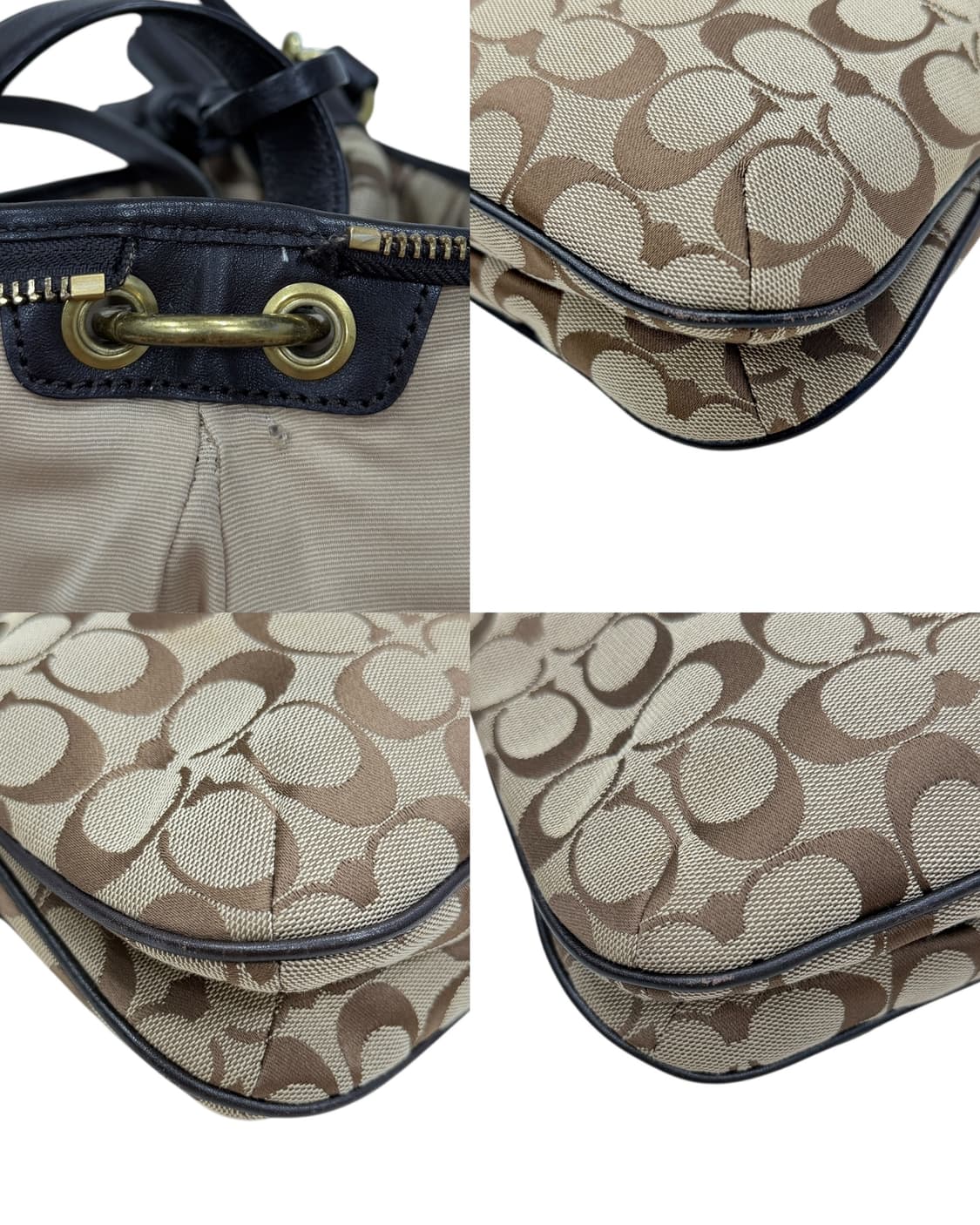 코치 시그니처 로고 2WAY 숄더 크로스백 가방 브라운 상품이미지6