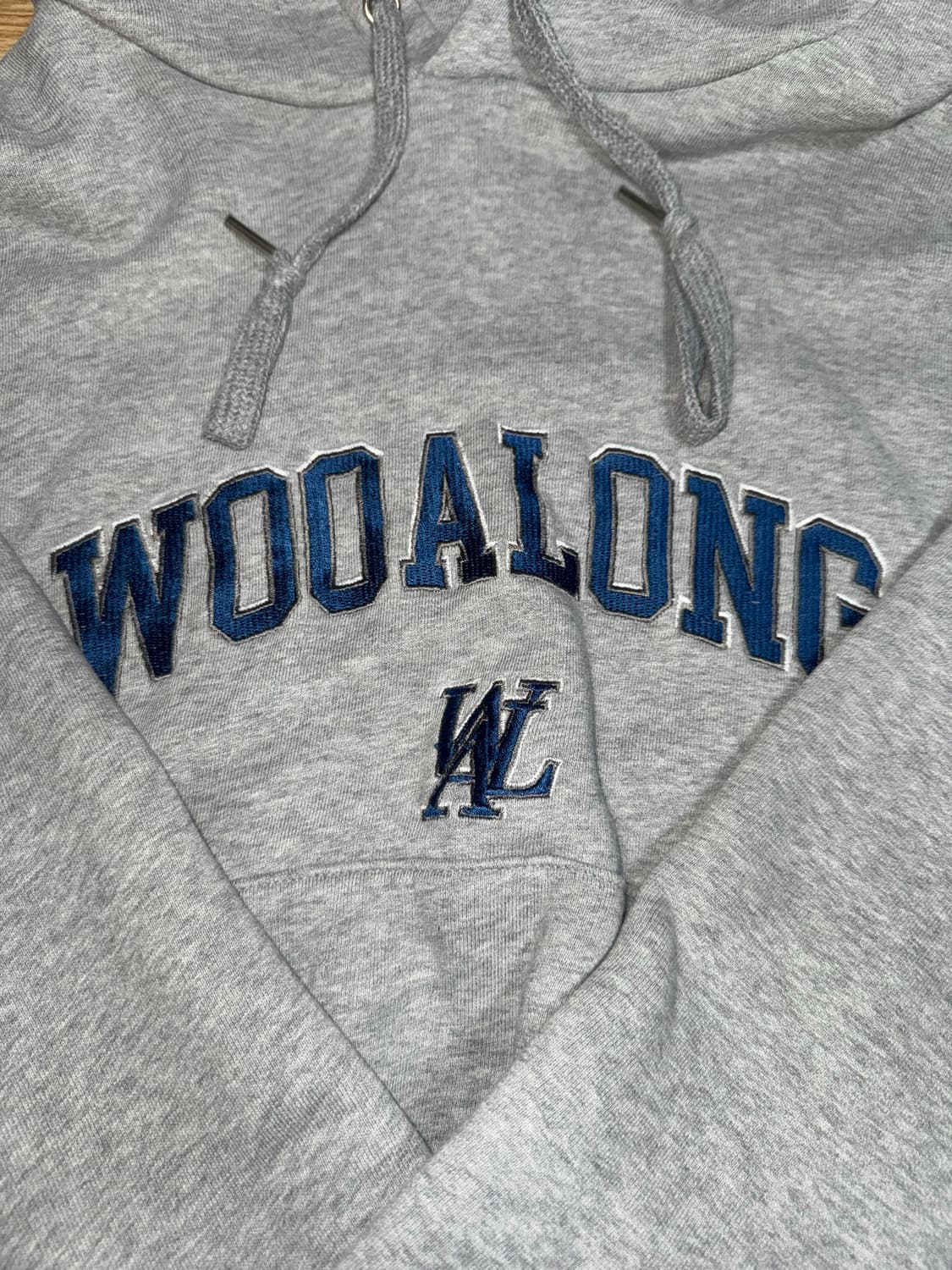 우알롱 회색 후드티 WOOLALONG S 상품이미지2