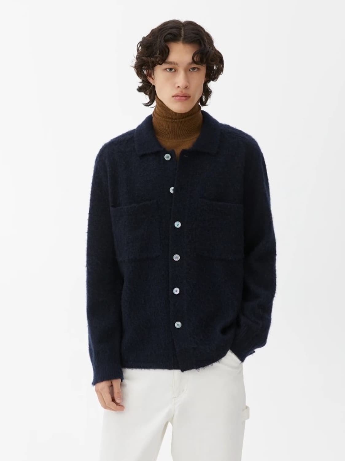 아르켓 울 셔츠 가디건 m 상품이미지1