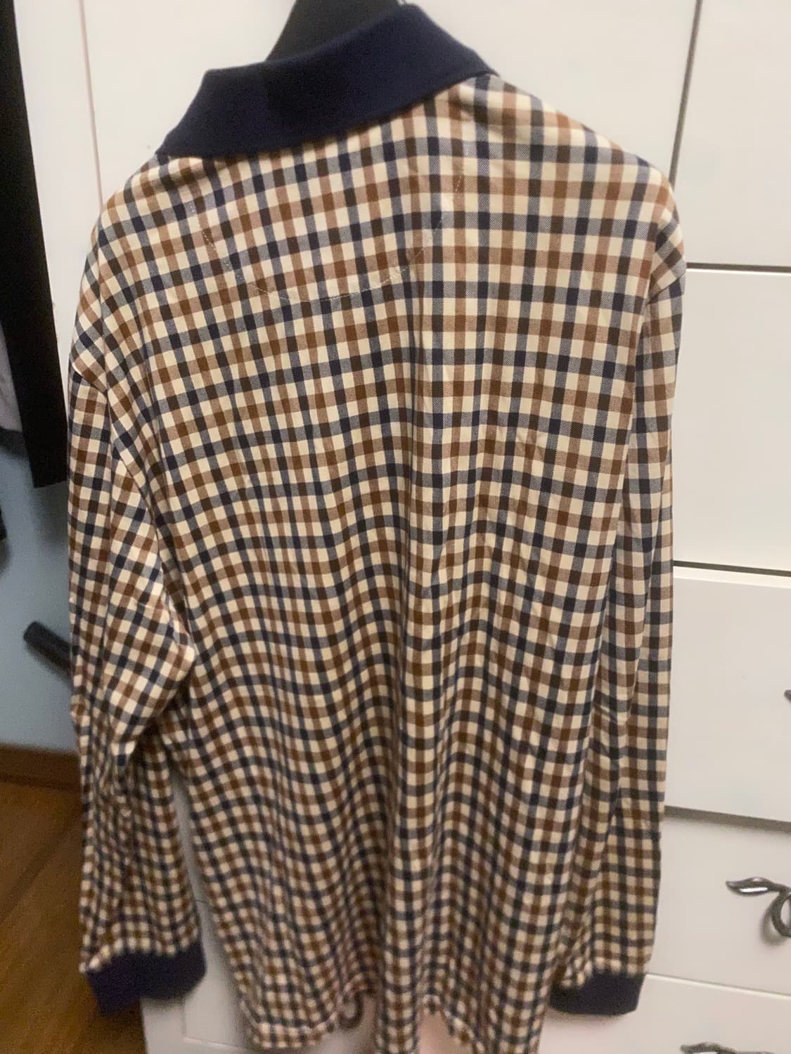 슈프림 아쿠아스큐텀 체크 폴로 L 유일 매물 상품이미지3