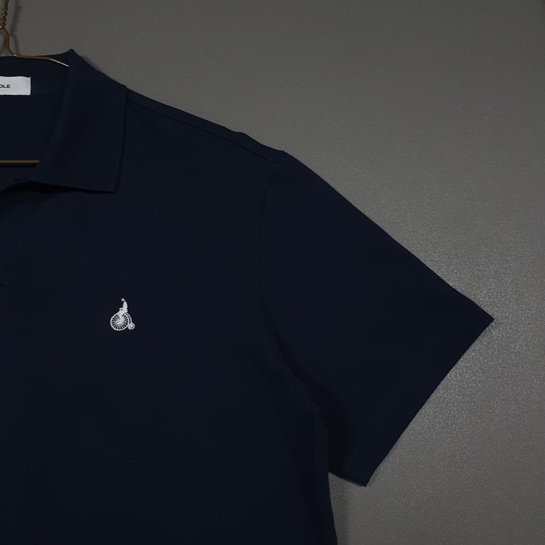 100 빈폴 멘 신형 25ss 오픈 칼라넥 네이비 반팔 카라티 폴로 셔츠 상품이미지3