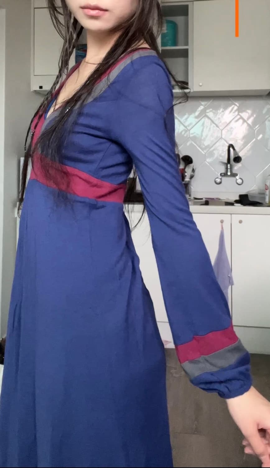 Color block puff long sleeve 상품이미지4