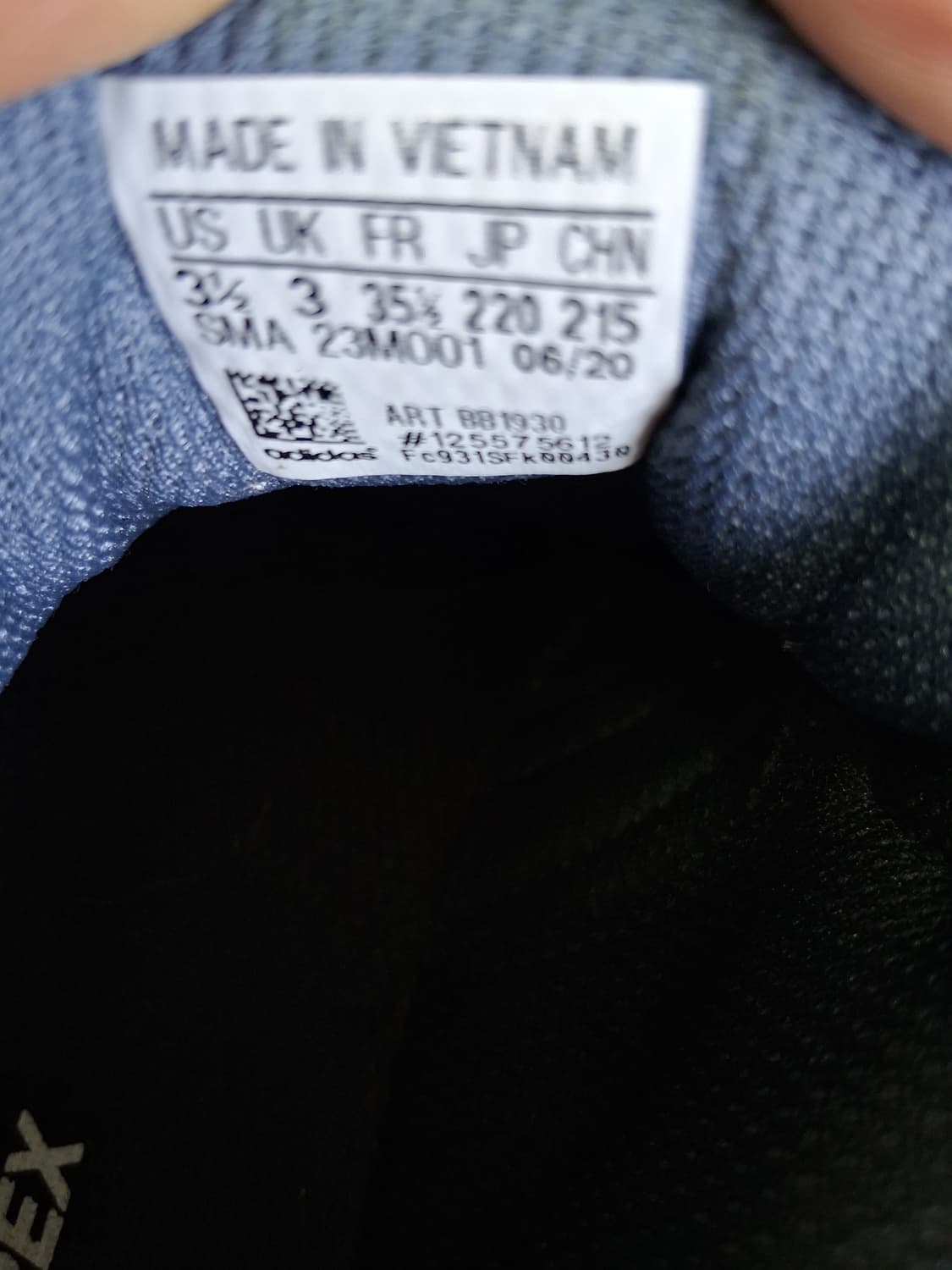 아디다스 TERREX 검정/여성220# 미착용 상품이미지6