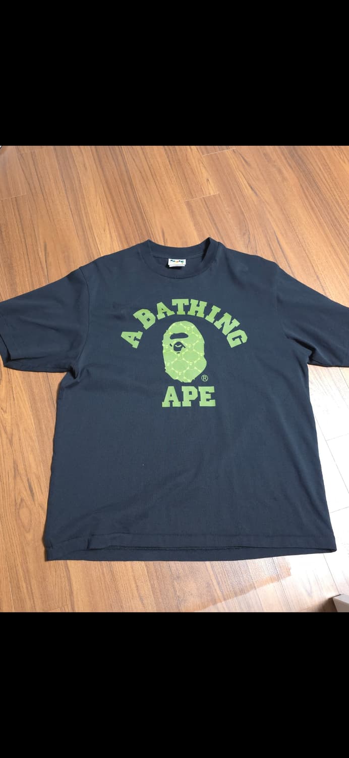 BAPE 베이프 모노그램 반팔 티셔츠 블랙 상품이미지2