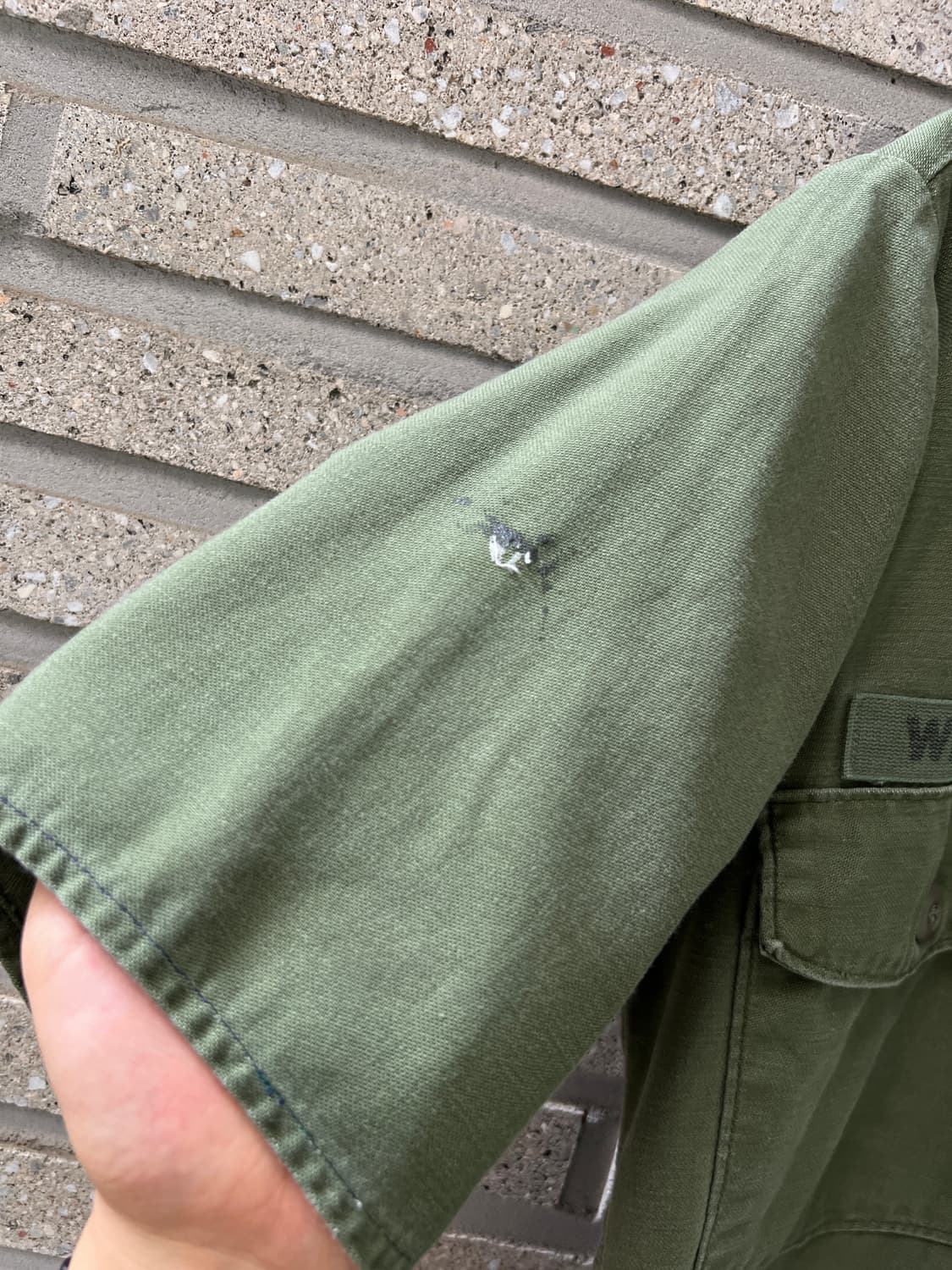 [M]70's 오리지널 U.S ARMY OG-107 4포켓 밀리터리 셔츠 상품이미지7