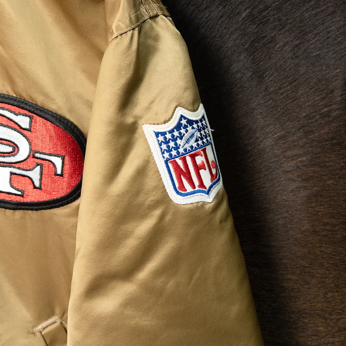 [105] 90s 스타터 USA 메이드 샌프란시스코 49ers 사틴 점퍼 상품이미지3