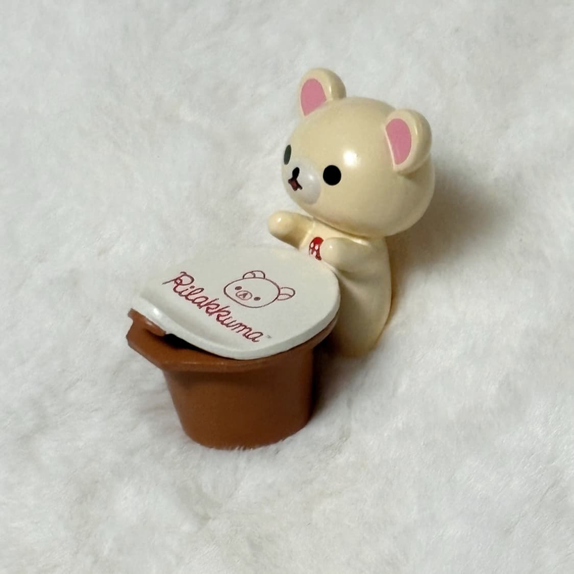 San-x 산엑스 고전 코리락쿠마 귀여운 푸딩 인테리어용 컵라면 피규어 상품이미지1