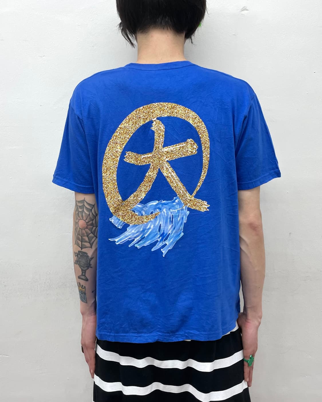  Cartoon bald blue t-shirt 상품이미지2