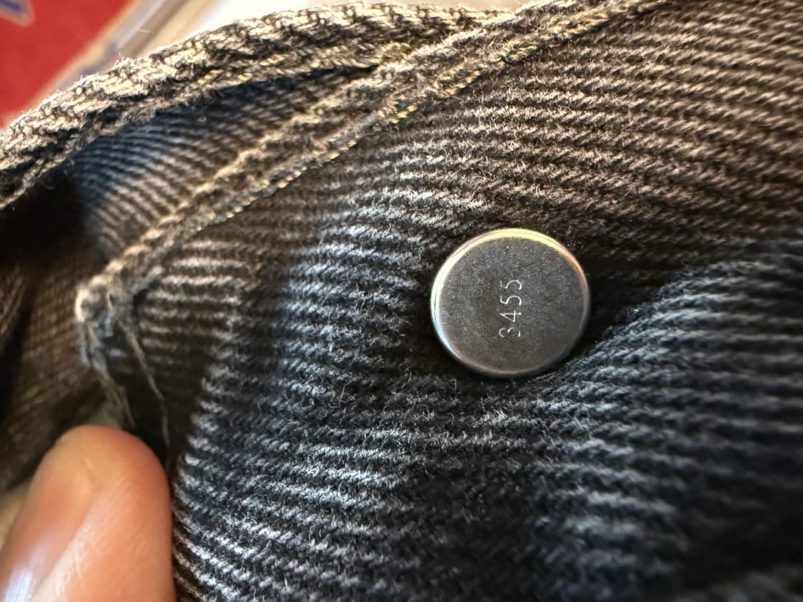 리바이스 505 흑청 33/32 워싱 상품이미지8