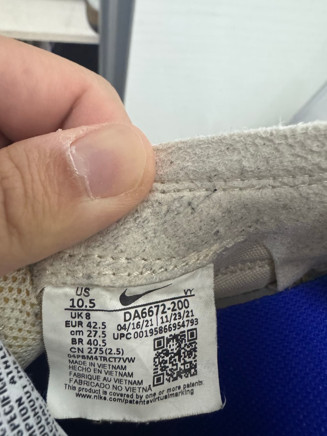 275 나이키 x 톰 삭스 제너럴 퍼포즈 슈 라이트 크림 상품이미지5