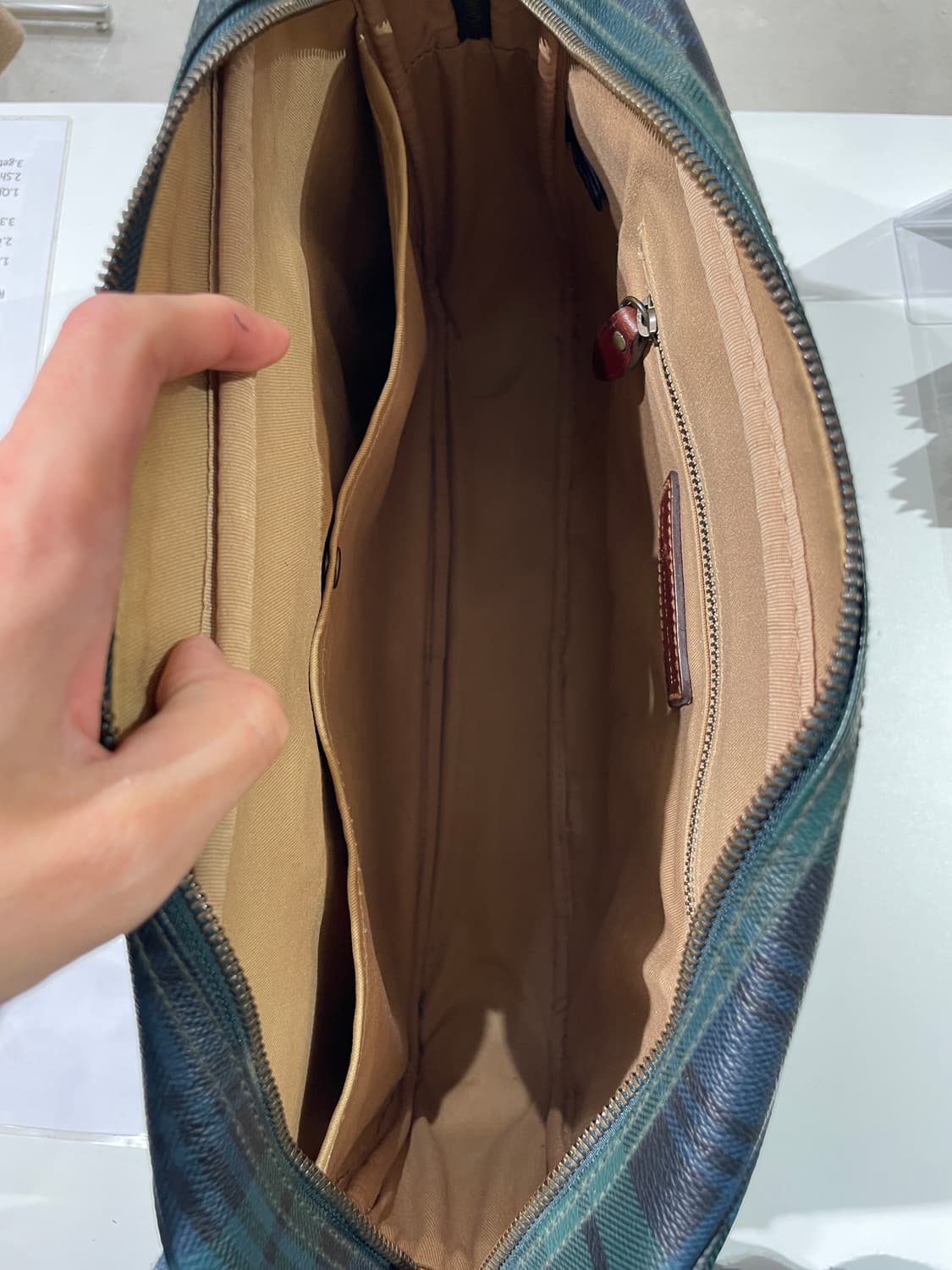 폴로 랄프로렌 그린 타탄 체크 브리프 케이스 상품이미지9
