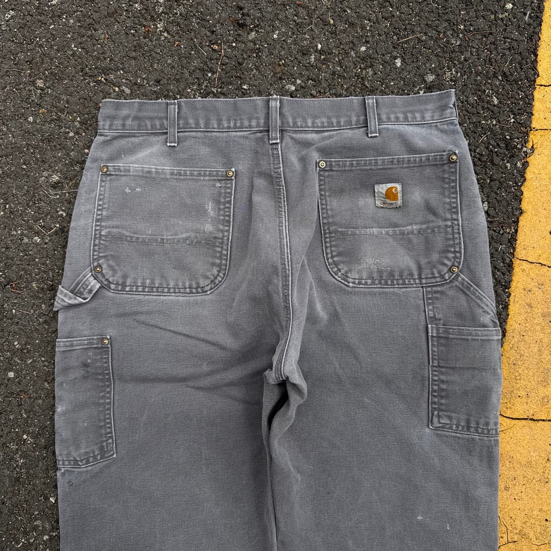 OG 칼하트 B01 GVL 더블니 카펜터 팬츠 상품이미지6
