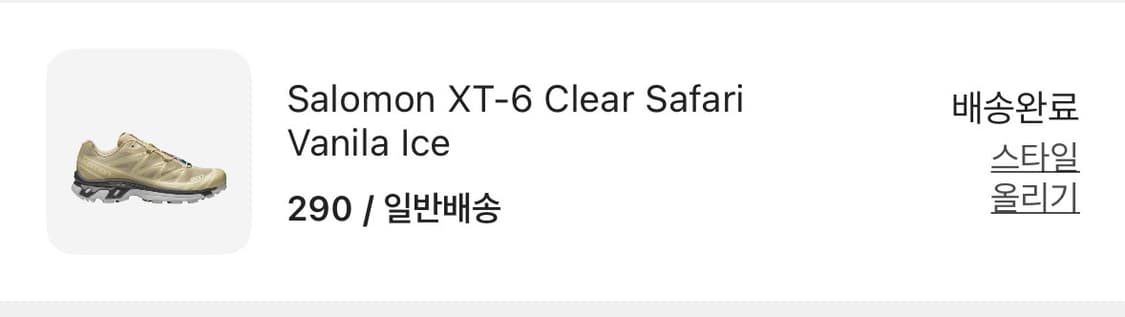 [290]단품.살로몬xt-6 클리어 사파리 바닐라 아이스 상품이미지4