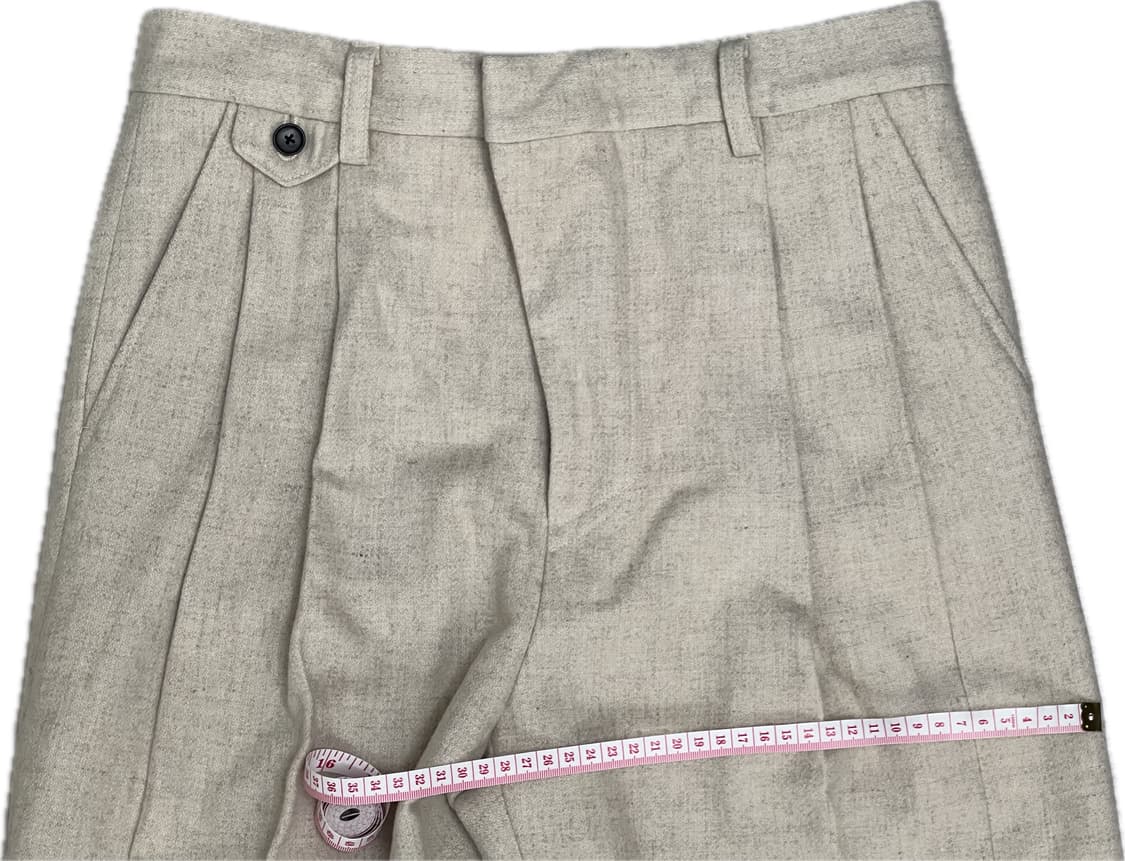 [S] STU 20FW 투턱 루즈핏 슬랙스 아이보리 상품이미지7