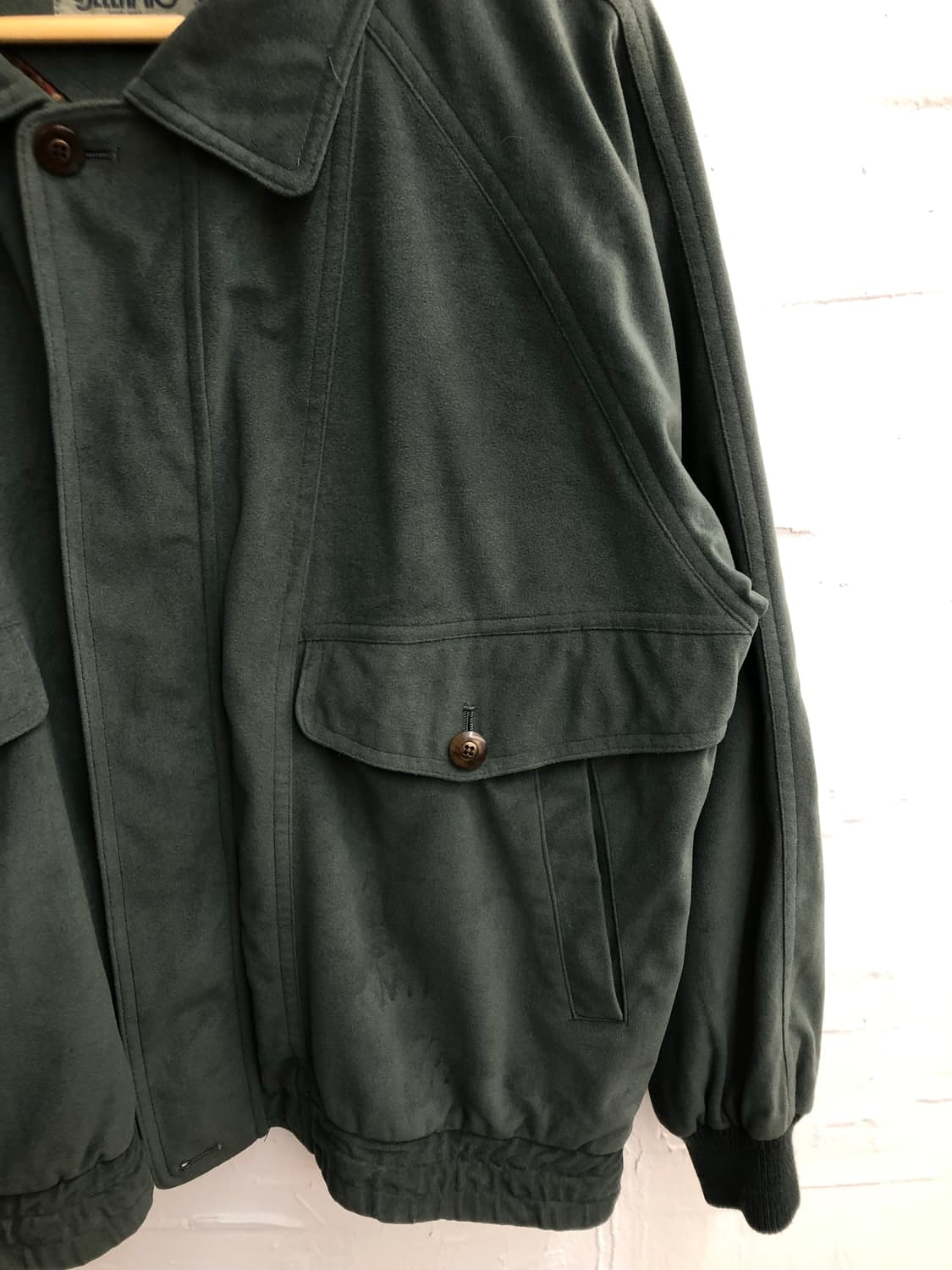 muted teal suede jacket 상품이미지5