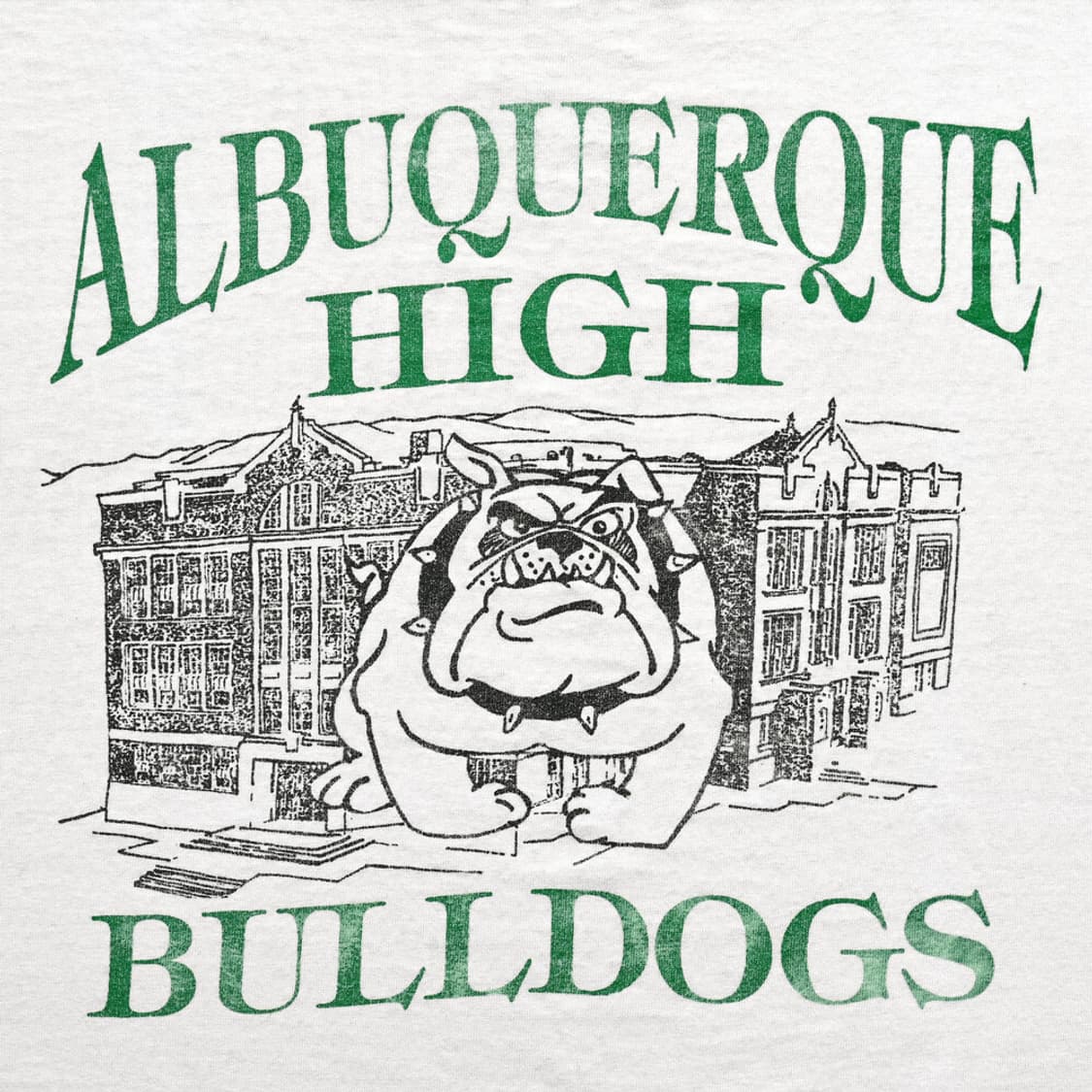 90s Albuquerque High Bulldog 빈티지 티셔츠 상품이미지3