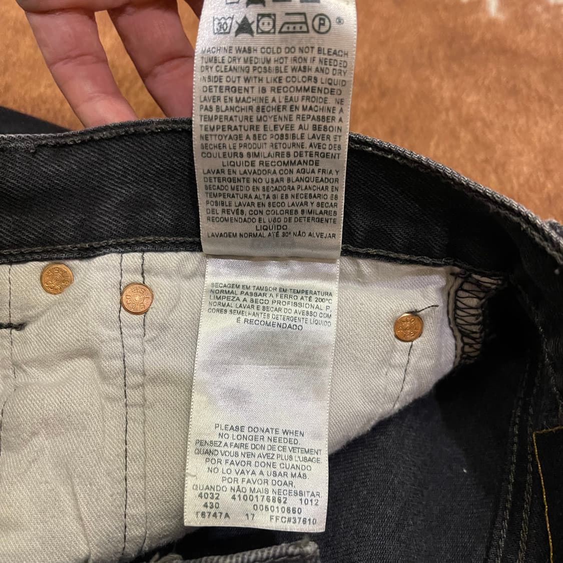 리바이스 블랙 501  상품이미지5