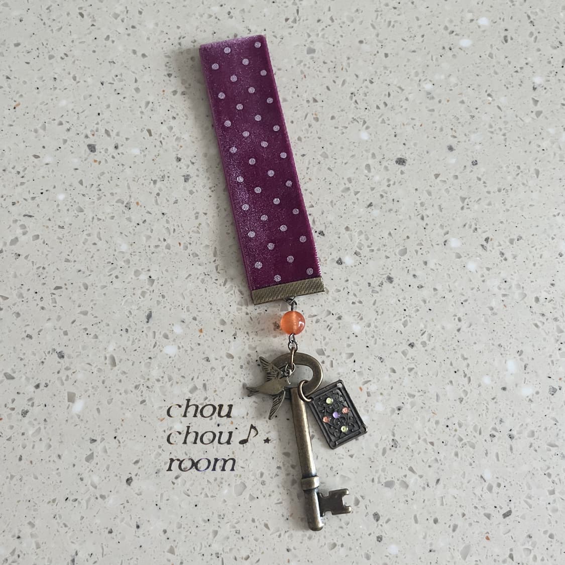 리본 펜던트 책갈피 ⊰fantasy key⊱ bookmark 상품이미지1