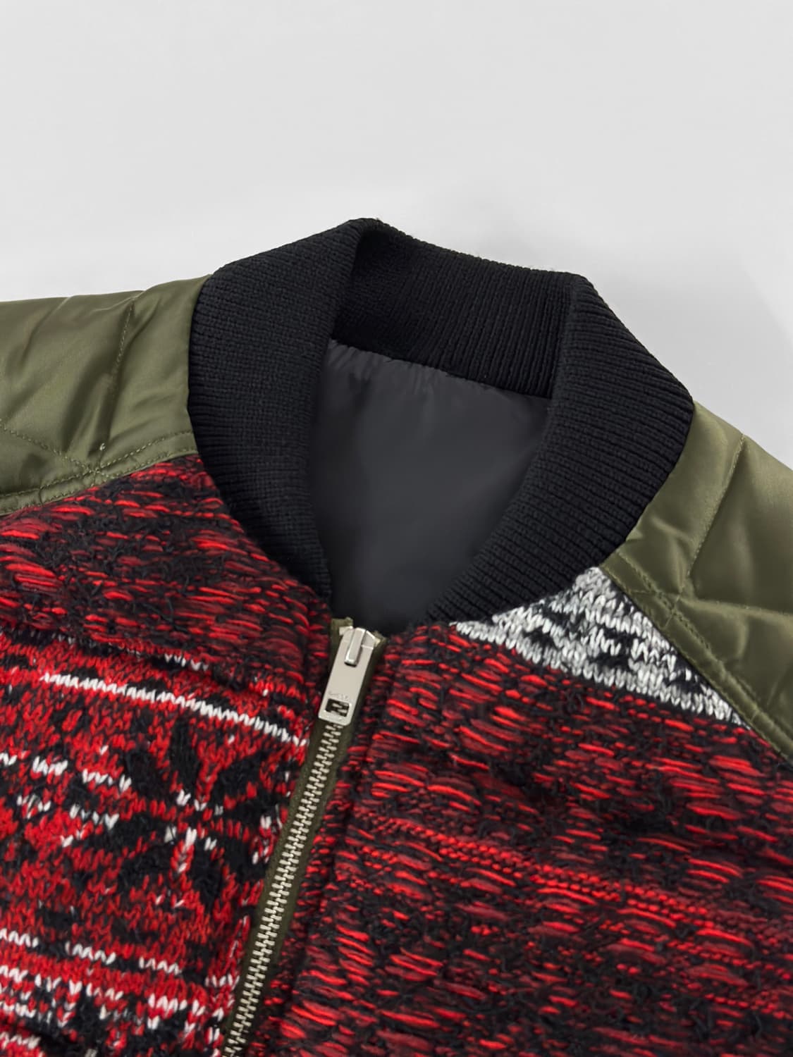 디젤 페어 아일 니트 믹스 퀼팅 베스트 상품이미지6