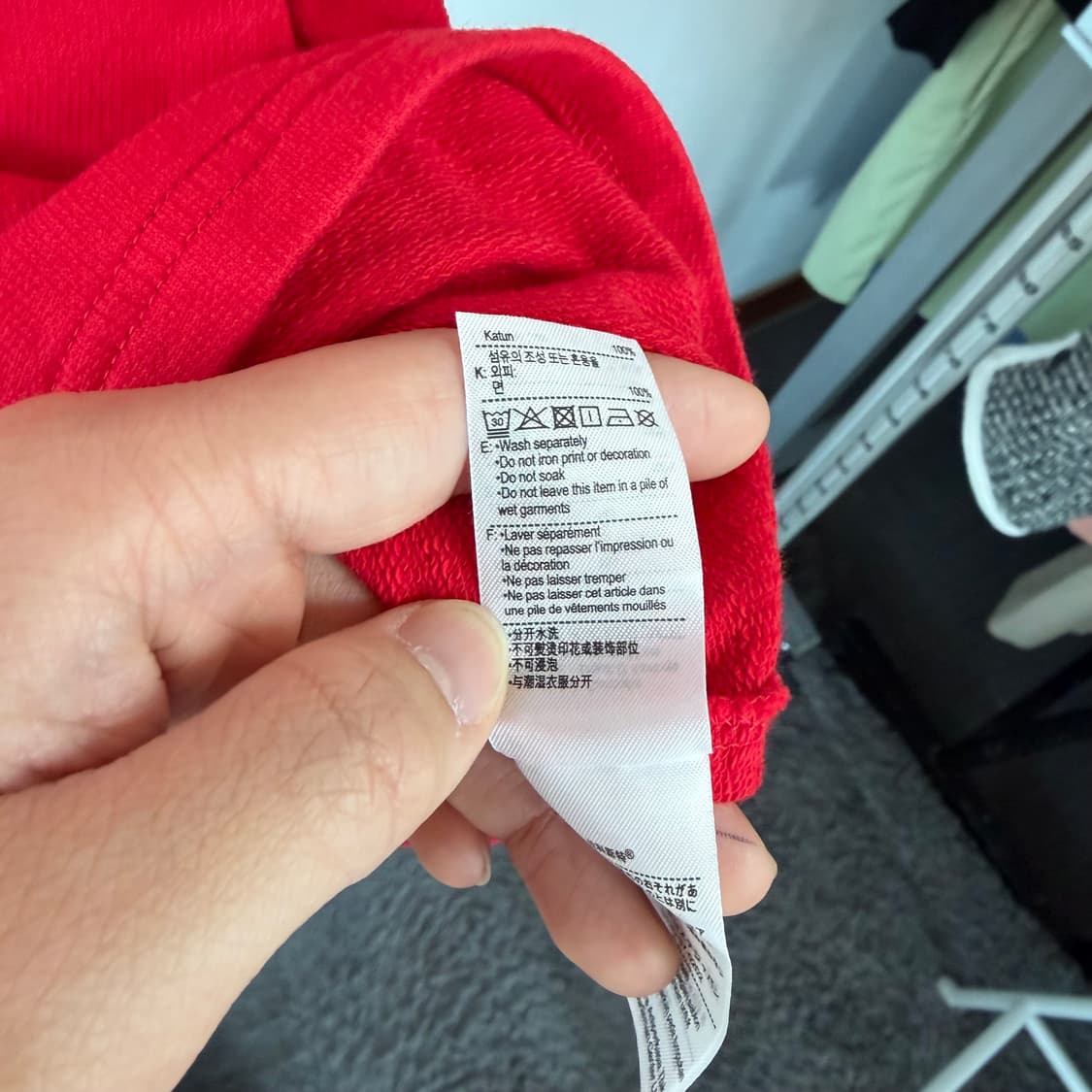 라코스테 아동 레드 반팔 원피스 상품이미지6