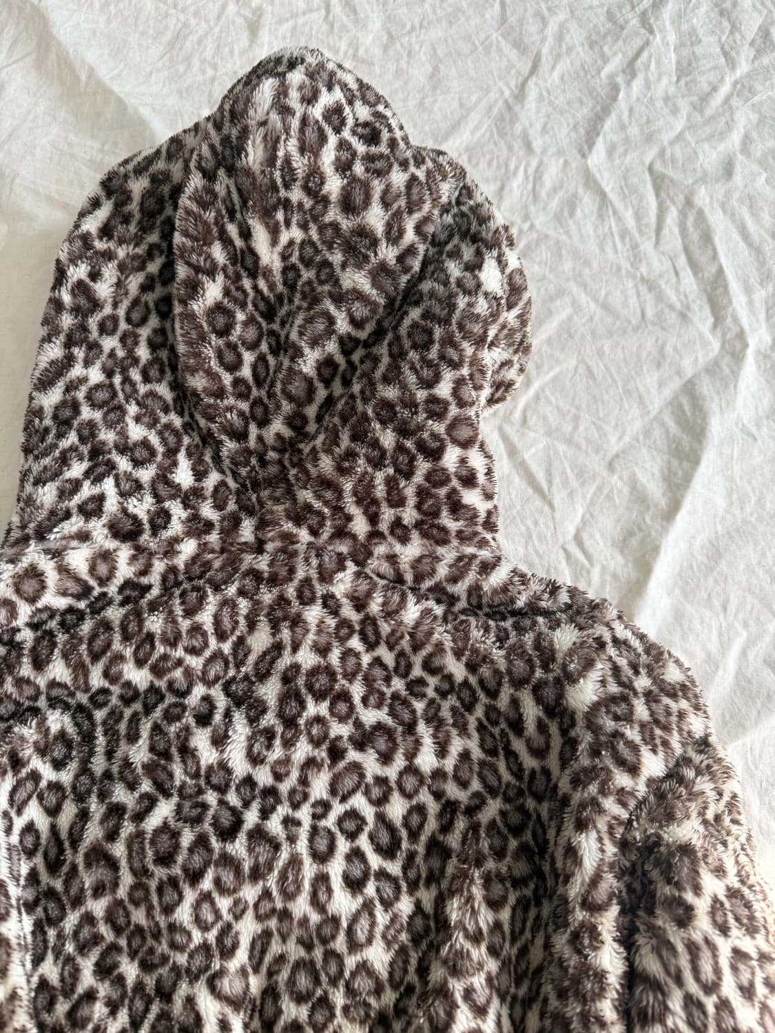 브라운 라떼갸루 갸루 호피 퍼집업 상품이미지7