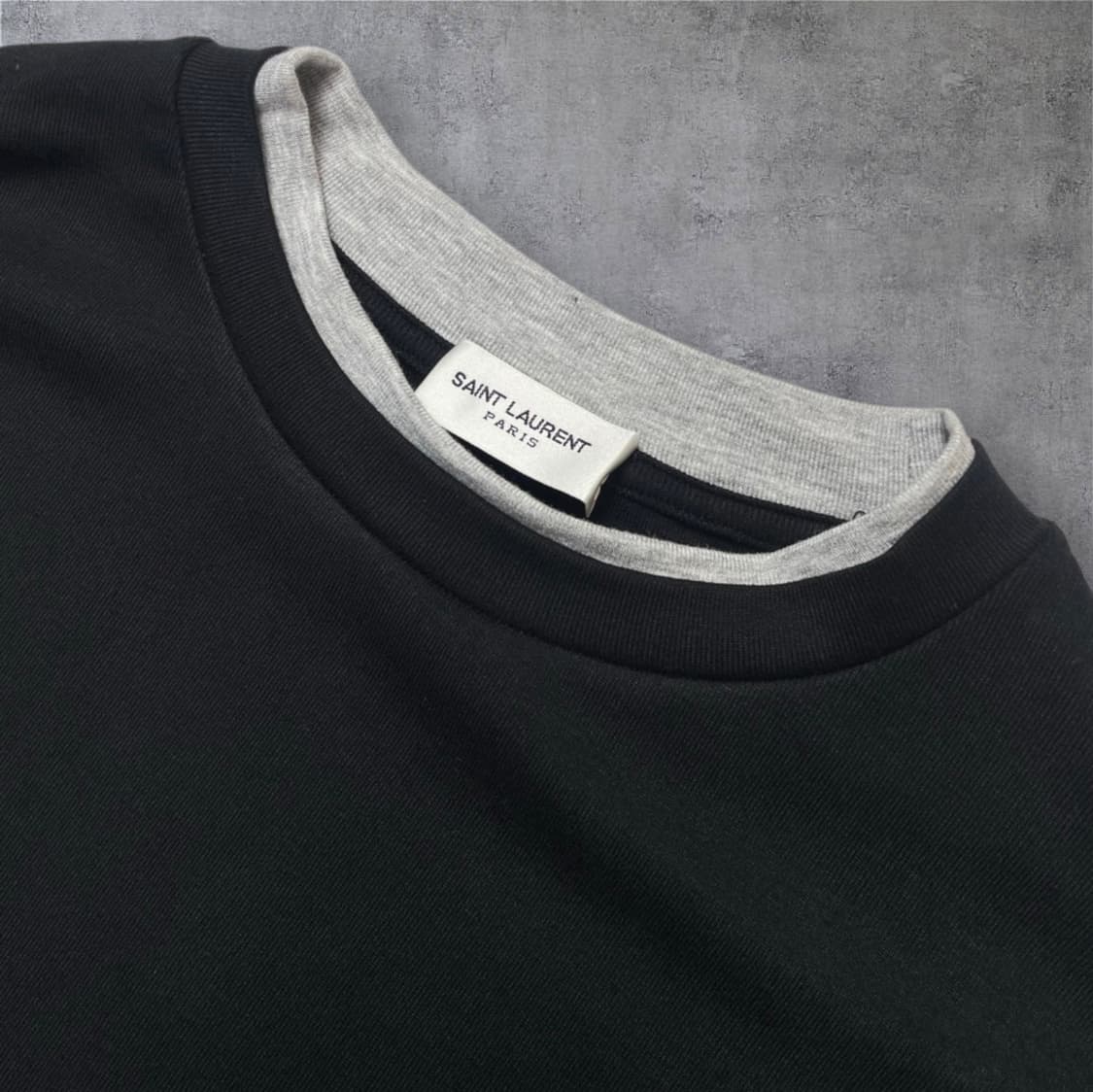 생로랑 Saint laurent 블랙 레이어드 긴팔 티셔츠 L 상품이미지2