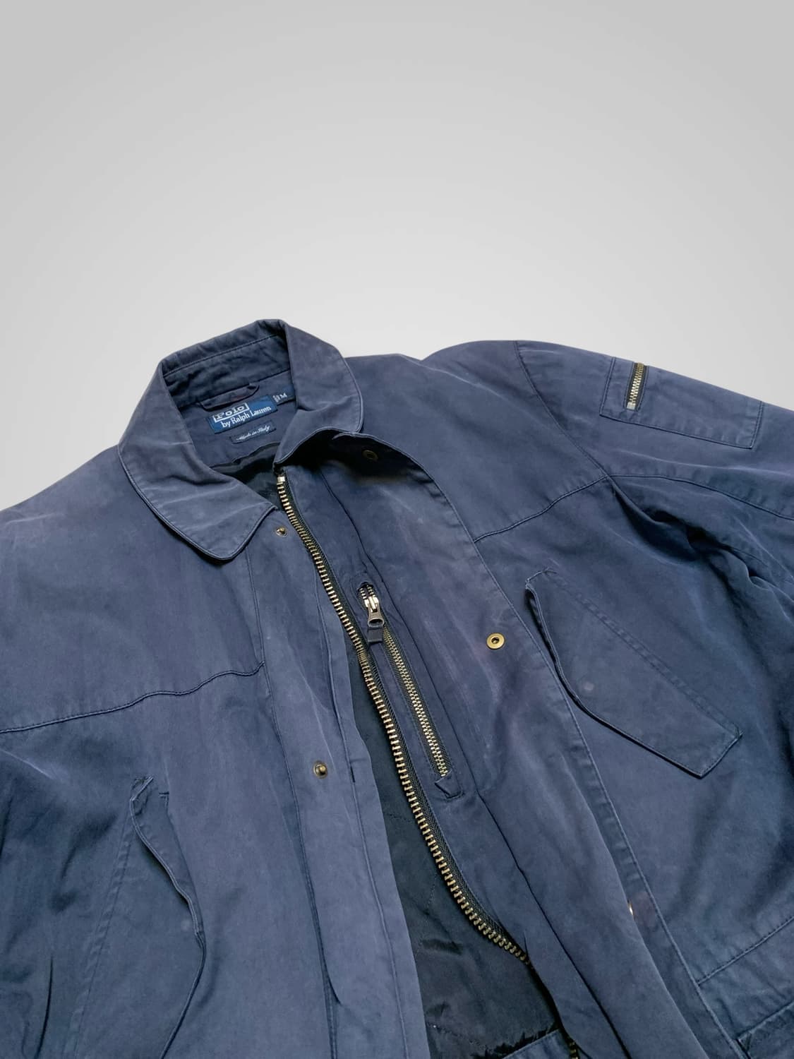 [M]90s 이태리 폴로 랄프로렌 네이비 야상 자켓  상품이미지3
