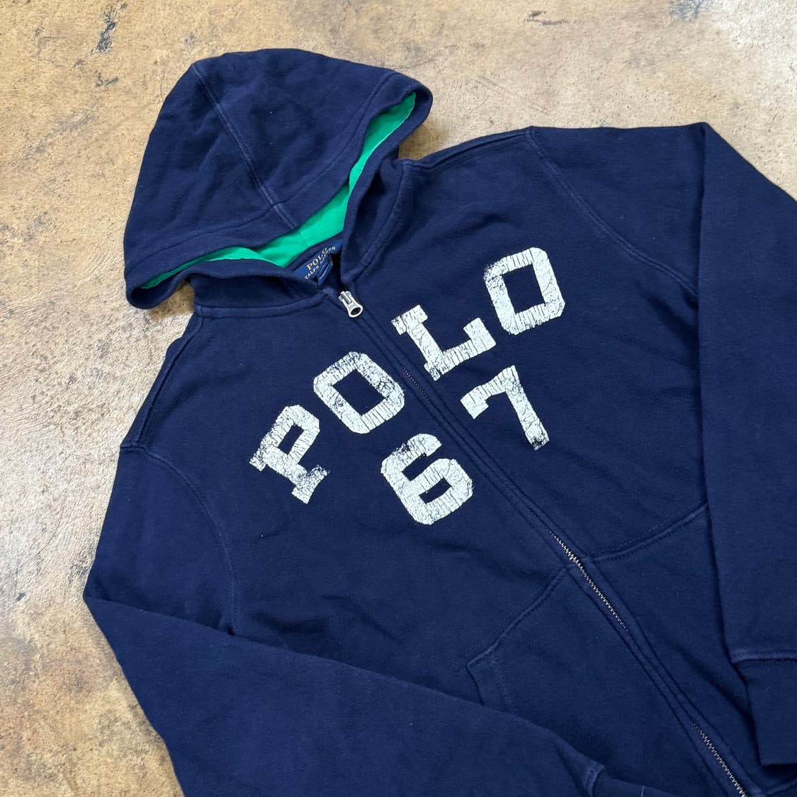 폴로 랄프로렌 네이비 후드집업 상품이미지1