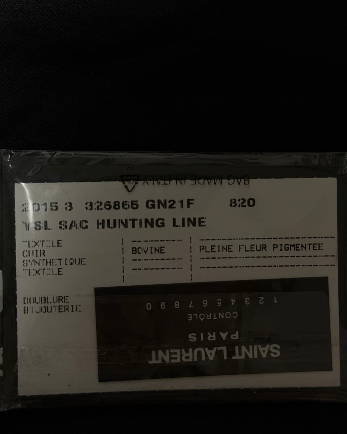 (풀구성품) 생로랑 15fw 레오파드 헌팅 백팩 상품이미지7