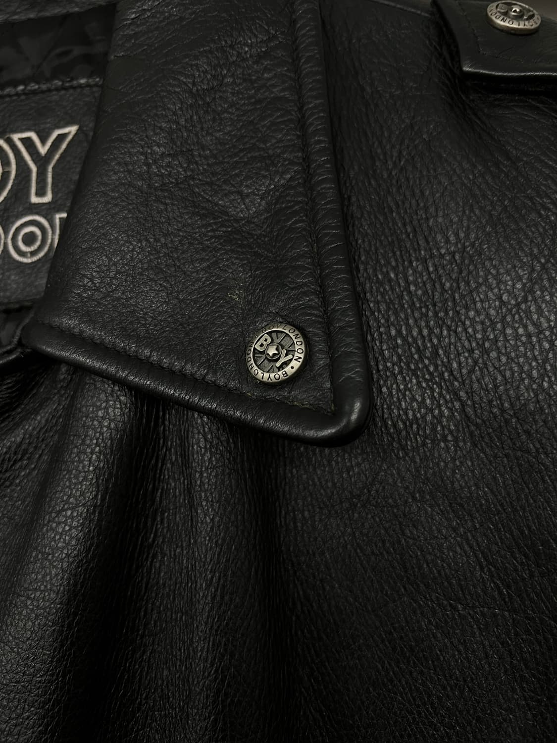 90s 보이런던 사선 라이더 자켓 상품이미지7