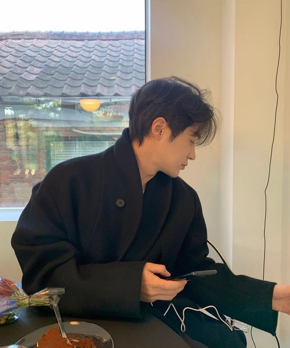 20fw 르메르 버진울 티베탄코트 블랙 (50사이즈) 상품이미지1