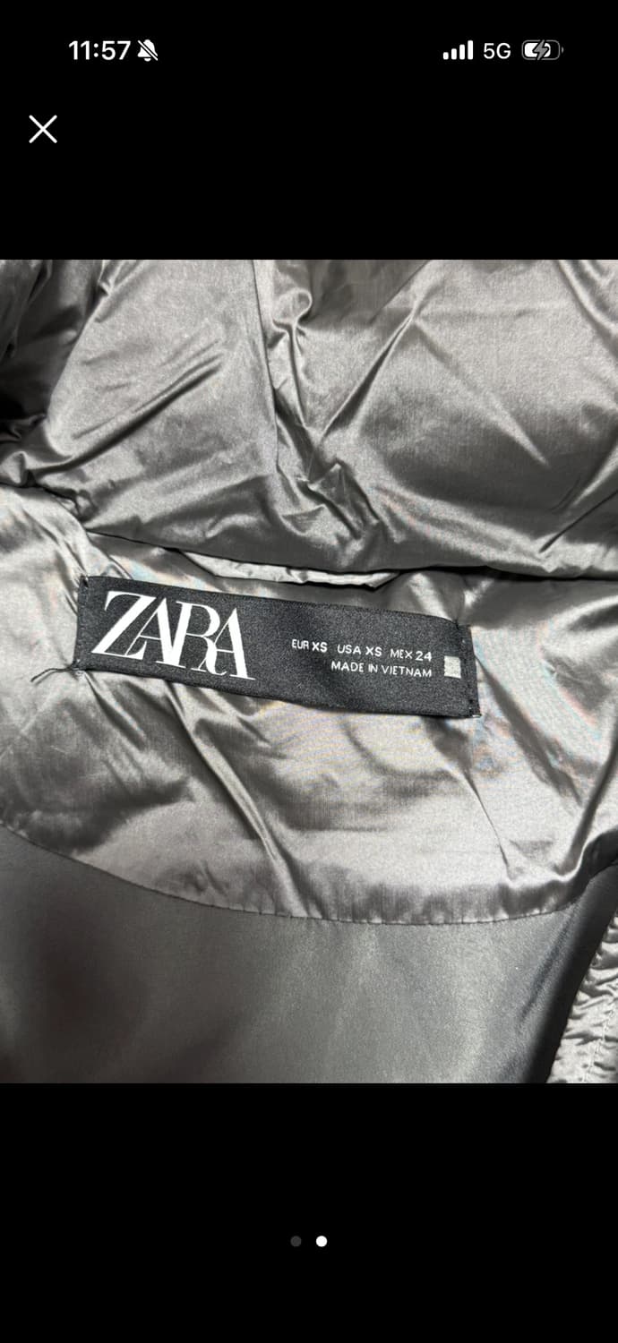 자라 후드 패딩 xs 상품이미지2