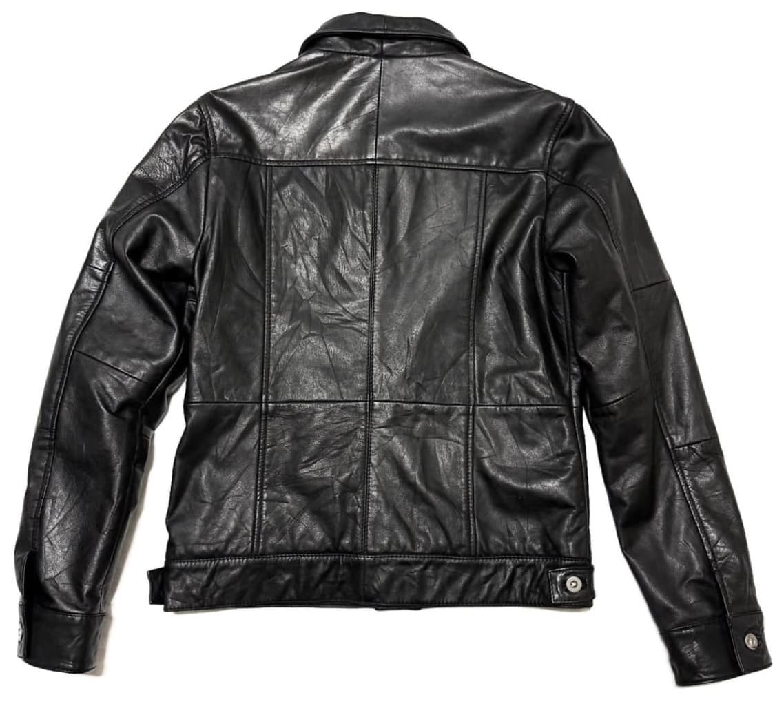 roshell 레더 패치워크 트러커 자켓 상품이미지3