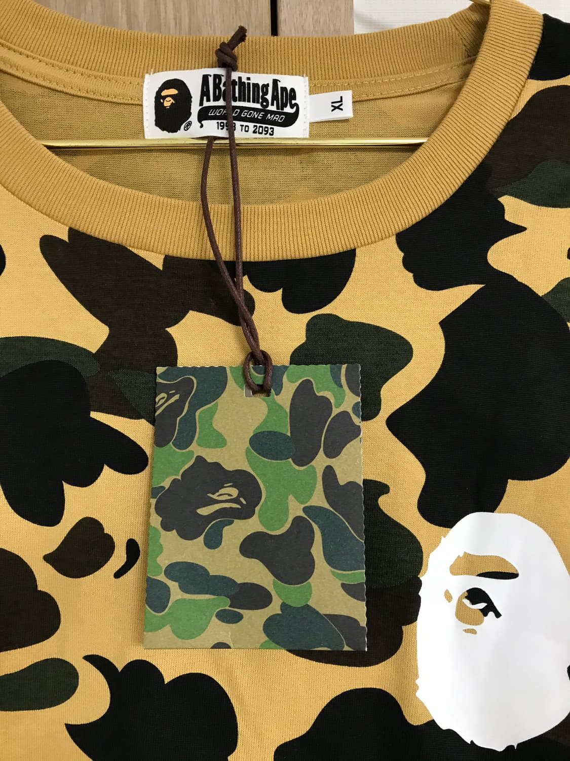 베이프 카모 롱슬리브 XL 상품이미지3