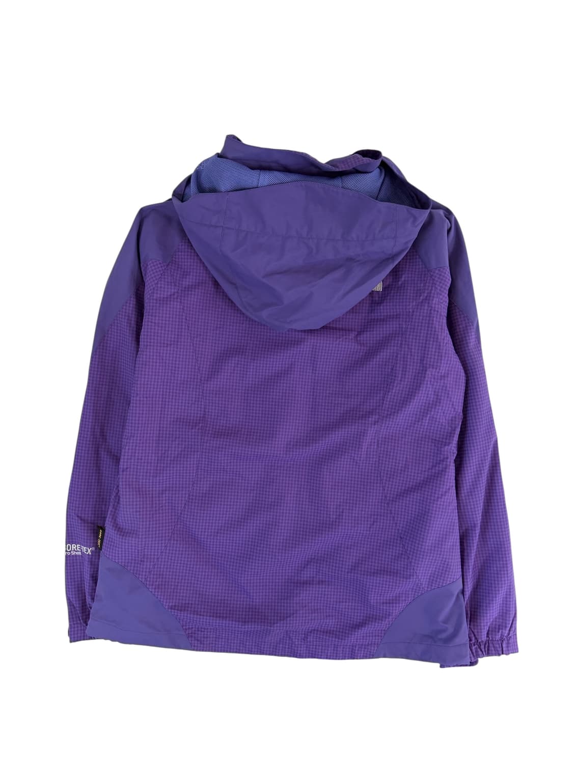 노스페이스 고어텍스 체크 퍼플 바람막이 (m) 상품이미지2