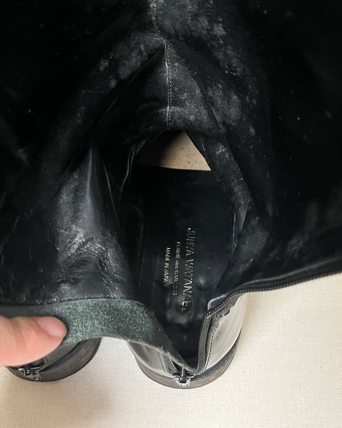 준야와타나베 글로시 롱부츠 junya watanabe 꼼데가르송 상품이미지7