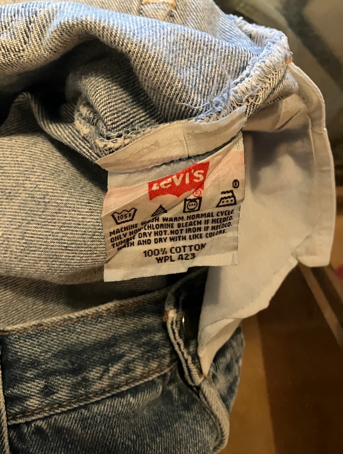 USA 빈티지 리바이스 501 데님 팬츠 상품이미지9