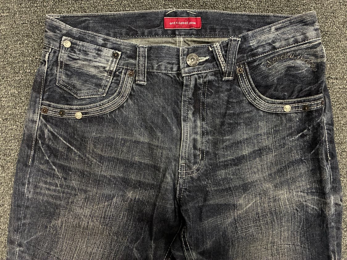 79)anti-Label jean 빈티지 포켓 자수 디테일 부츠컷 데님팬 상품이미지7