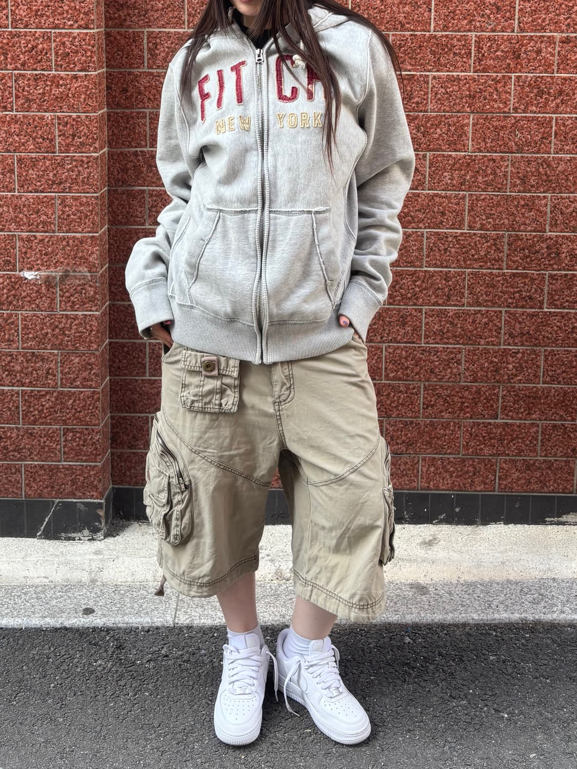 Abercrombie 뉴욕 로고 후드집업 상품이미지4