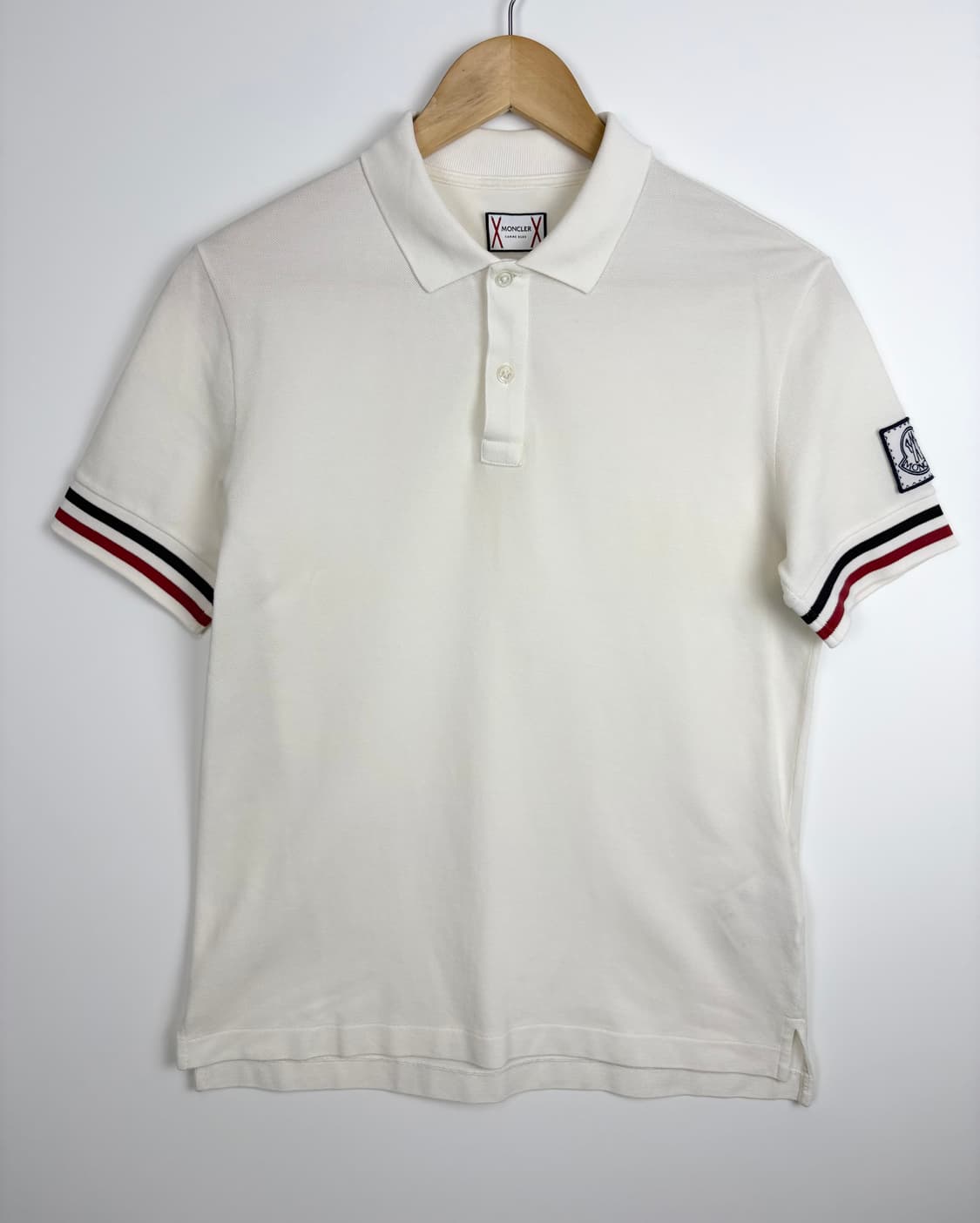 몽클레어 감마블루 화이트 폴로 셔츠 상품이미지1