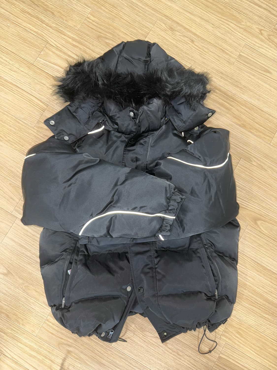 슈프림조던 퍼퍼자켓 블랙M 상품이미지4