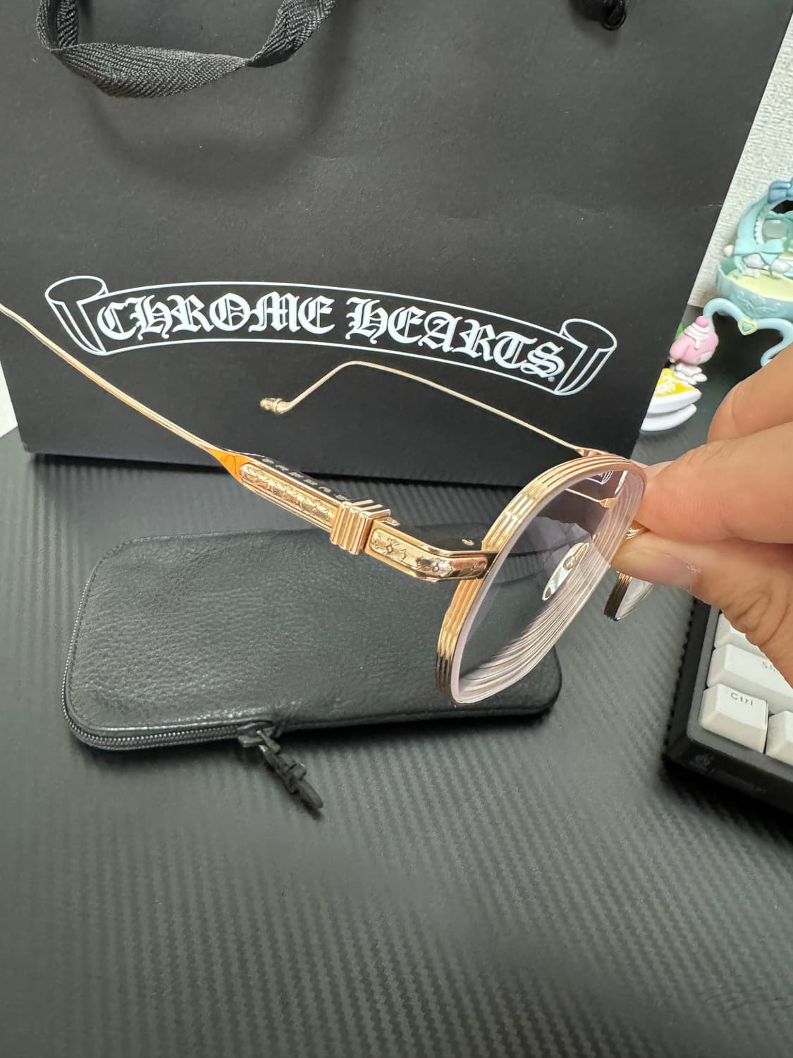 크롬하츠 바질릭토리안 엔틱골드 안경 판매 상품이미지6