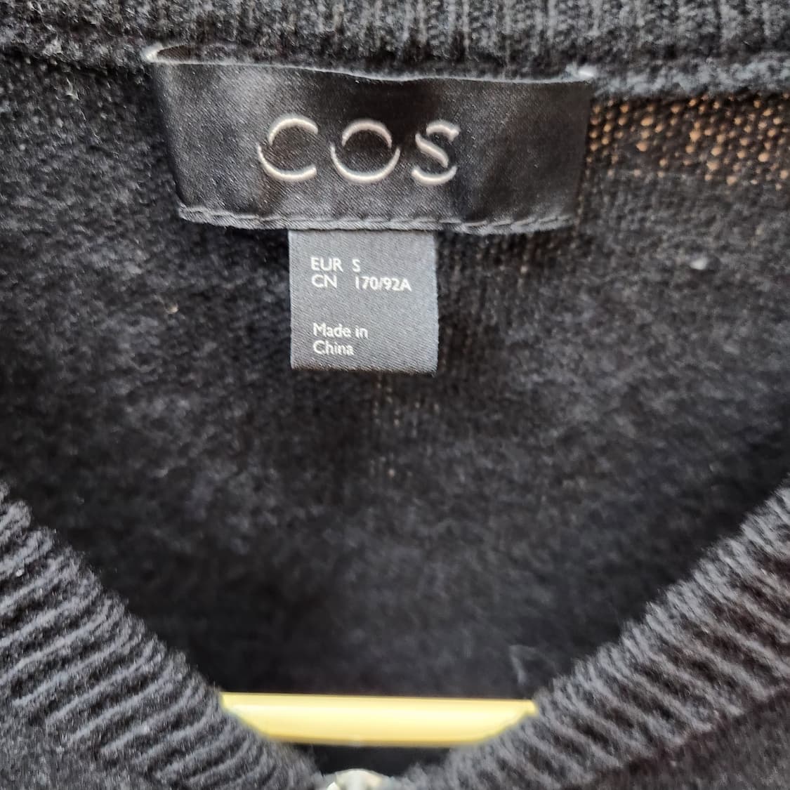 COS 코스 블랙 울100% 니트 집업 M(M) 남여공용 상품이미지5
