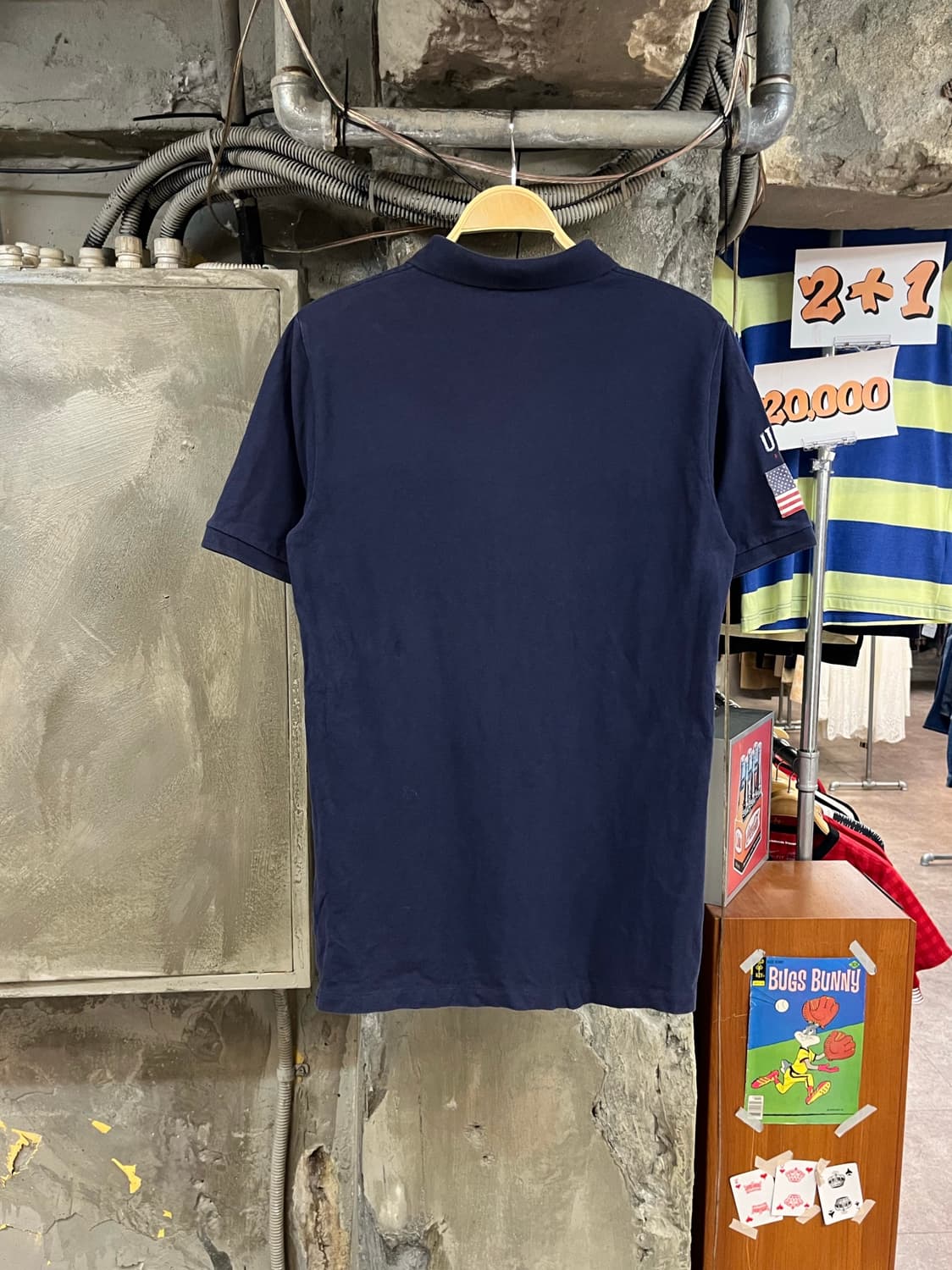 폴로 랄프로렌 빅포니 반팔 카라티 네이비 XL #csz3832 상품이미지2