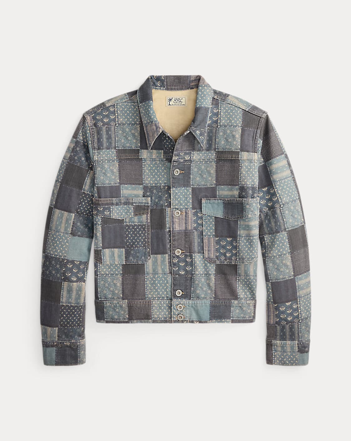 RRL 더블알엘 26 SS 패치워크 프린트 저지 자켓 상품이미지1