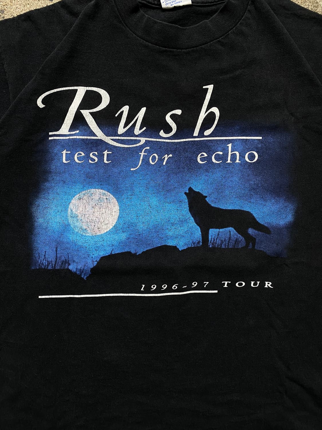 90s 빈티지 러쉬 티셔츠 USA Made 밴드티 상품이미지3